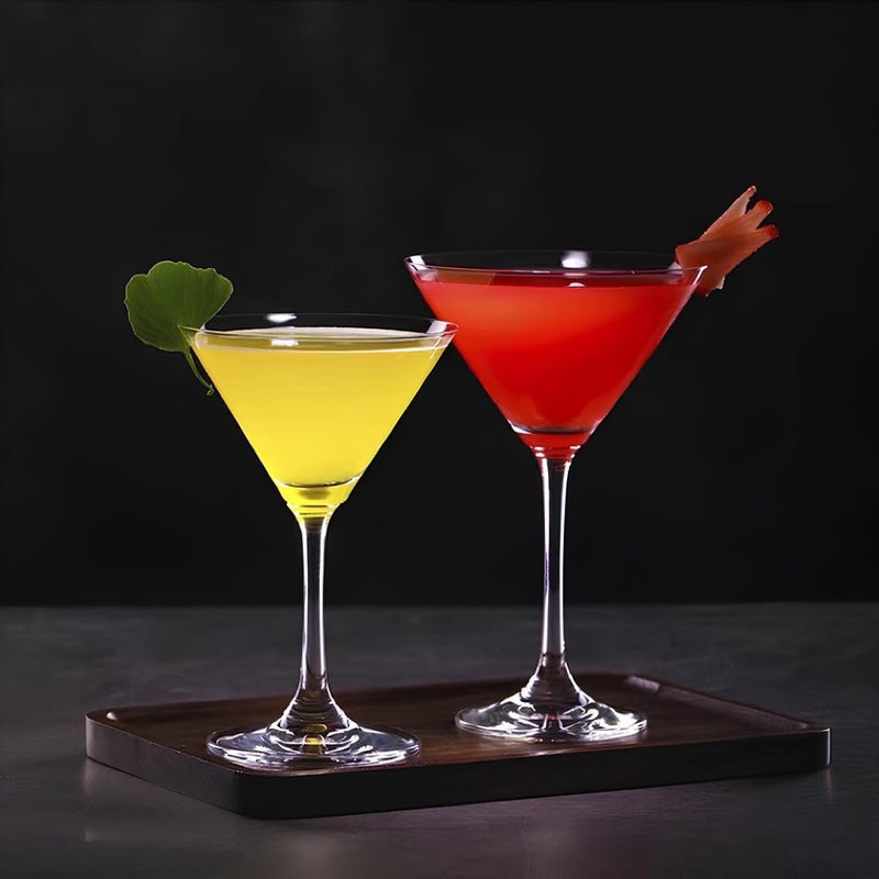 Ocean Duchess Cocktail Glass Set - 210 ml Classic Martini Glasses, Clear Glass, 6 pcs - Image 3